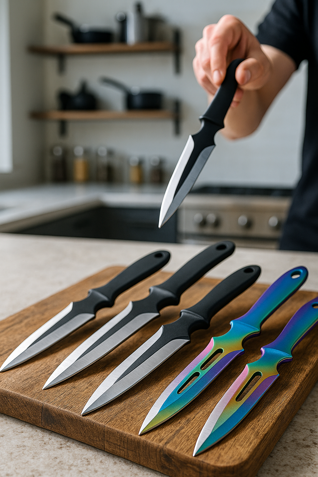 Cuchillos lanzadores de alta precisión